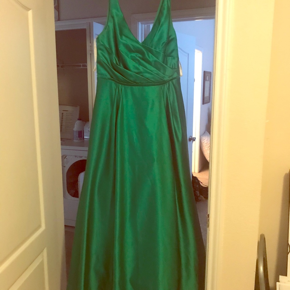 David’s bridal emerald size 14 dress